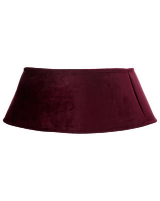 Werchristmas 70 Cm Burgundy Velvet Christmas Tree Collar - image 1