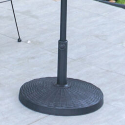 Breeins Black Garden Parasol  Base Umbrella Base Parasol Stand Heavy Duty Cantilever Base Patio Outdoor Garden Banana Overhang  Base - thumbnail 1