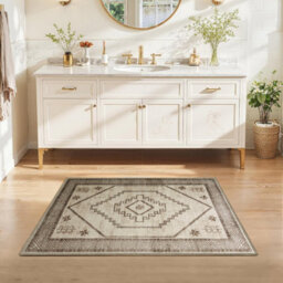 Imperial Rooms Homeware Soft Pile Small Rug Living Room Rugs Anti Slip Doormat Rug Kitchen Rugs Radiant 40X60Cm - thumbnail 5