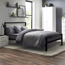 Julian Bowen Soto 90Cm Single Black Metal Bed - thumbnail 1