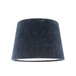 Happy Homewares Thick Lined Textured Midnight Blue Velvet Lamp Shade With Satin Inner - thumbnail 1
