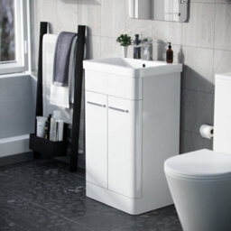Nes Home Afern 500mm Vanity Unit Cabinet And Wash Basin White - thumbnail 4