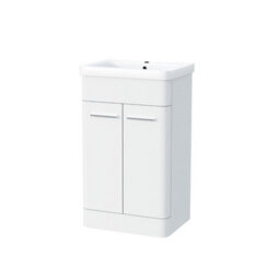 Nes Home Afern 500mm Vanity Unit Cabinet And Wash Basin White - thumbnail 6
