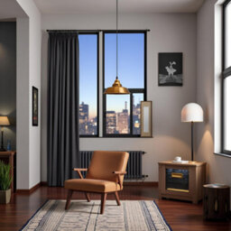 Ledsone Vintage Pendant Light With 22Cm Yellow Brass Shade E27 Holder 10Cm Ceiling Plate - thumbnail 4