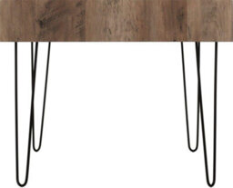 Seconique Troy Coffee Table In Medium Oak Effect And Black Metal Finish - thumbnail 2