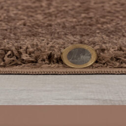 Uetian Soft Brown Shaggy Area Rug 5Cm Thick Pile Modern Rug For Living Room Bedroom (80 X 150) - thumbnail 2