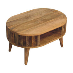 Artisan Furniture Solid Wood Mini Ariella Coffee Table, 1 Open Slot, Beige - thumbnail 8