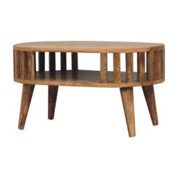 Artisan Furniture Solid Wood Mini Ariella Coffee Table, 1 Open Slot, Beige - thumbnail 5