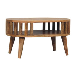 Artisan Furniture Solid Wood Mini Ariella Coffee Table, 1 Open Slot, Beige - thumbnail 4