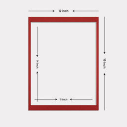Ak Frames 12X16 Crimson Picture Mounts To Fit 14X11 Aperture Size - Mount Board Only (No Frame Included) - thumbnail 3