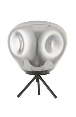 Luminosa Lighting Luminosa Nina 1 Light Table Lamp Chrome Black