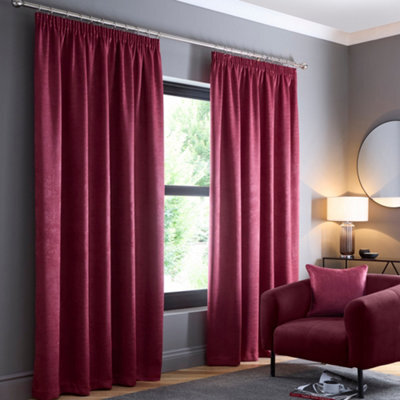 Fusion Galaxy Pair Of Light Reducing Thermal Effect Pencil Pleat Curtains - image 1
