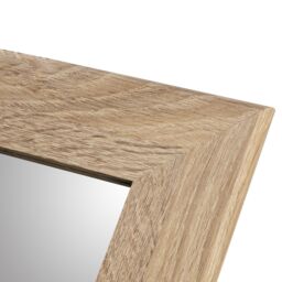Andino Light Oak Effect Rectangular Wall-Mounted Framed Mirror, (H)133Cm (W)43Cm - thumbnail 3