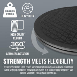 Swivel Base Rotating Platform Turntable Revolving Multi Purpose Stand Cake Server 360 Rotation Turning Plate For Tv Laptop Pottery - thumbnail 5