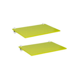 Urbn-Living Orange, Set Of 2 - Modern Slimline Floating Shelves With Screws & Shelf Clip - thumbnail 4