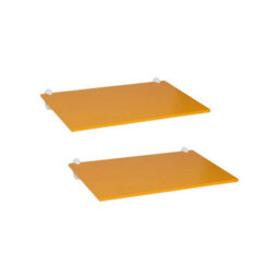 Urbn-Living Orange, Set Of 2 - Modern Slimline Floating Shelves With Screws & Shelf Clip