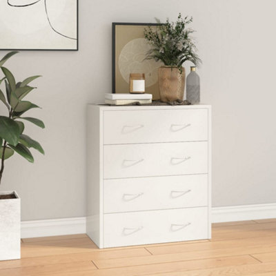 Berkfield Sideboard With 4 Drawers 60X30.5X71 Cm High Gloss White - image 1