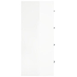 Berkfield Sideboard With 4 Drawers 60X30.5X71 Cm High Gloss White - thumbnail 5