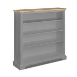 Statement Furniture Florence Dove Grey Bookcase With Adjustable Shelves, Fully Assembled Bookshelf - thumbnail 2