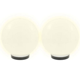 Led Bowl Lamps 2 Pcs Spherical 25 Cm For Gardens, Patios, Paths And Yards - thumbnail 3