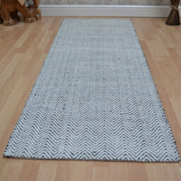Black/white Classic Abstract Modern Handmade Easy To Clean Rug For Dining Room Bedroom Livingroom-66 X 200Cm (Runner) - thumbnail 3