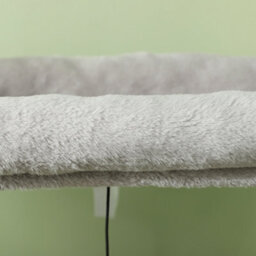 Pawhut Cat Tree Tower Scratching Post Bed House, 132Cm, Light Grey - thumbnail 9