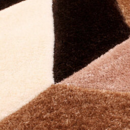 Natural Shaggy Modern Sparkle Geometric Optical/ (3D) Rug Easy To Clean Living Room And Bedroom-80Cm X 150Cm - thumbnail 3