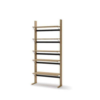 Arte Ollie 5 Bookcase - Elegant Storage Solution - W88Cm X H193Cm X D35Cm - image 1