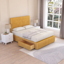 Sloomy Madison Divan Bed Set With 2 Drawers Footend - Plush Velvet - thumbnail 2