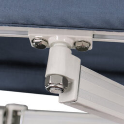 Sundaze 2 X 1.5M Manual Awning Retractable Garden Patio Canopy Sun Shade Shelter With Fittings And Crank Handle Blue - thumbnail 6