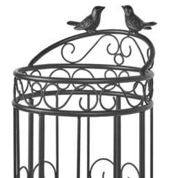 Wyld And Coco Nesting Co Iron Birdcage Umbrella Stand Black Metal, W21 X D21 X H61Cm - thumbnail 3
