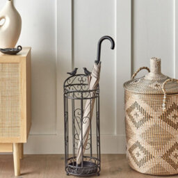 Wyld And Coco Nesting Co Iron Birdcage Umbrella Stand Black Metal, W21 X D21 X H61Cm - thumbnail 2