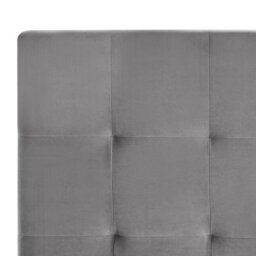 Beliani Ottoman Bed Lorient Velvet Grey 120 X 200 Cm (Eu Small Double) - thumbnail 8