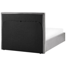 Beliani Ottoman Bed Lorient Velvet Grey 120 X 200 Cm (Eu Small Double) - thumbnail 7