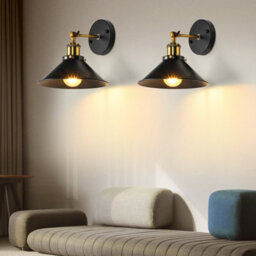E27 Vintage Industrial Wall Light Metal Brushed Adjustable Wall Sconce Lamp Uk - thumbnail 4