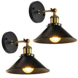 E27 Vintage Industrial Wall Light Metal Brushed Adjustable Wall Sconce Lamp Uk - thumbnail 3