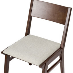 Beliani Set Of 2 Dining Chairs Enola Wood Brown/ Light Beige - thumbnail 7