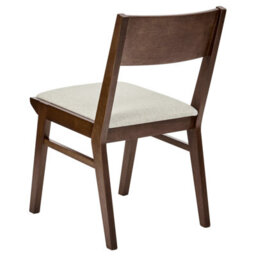 Beliani Set Of 2 Dining Chairs Enola Wood Brown/ Light Beige - thumbnail 6