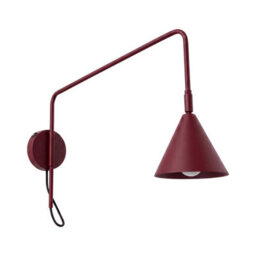 Sollux Lighting Nox Steel Burgundy 1 Lights Modern Wall Lamps - thumbnail 1