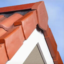 Klober Kr977234 Dry Verge Ridge End Cap - Domed Half Round, Terracotta - thumbnail 3