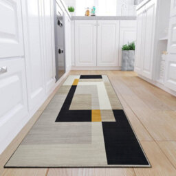 Ameha Extra Large  Area Hallway Runner Milo, 80X300 Geometric Non Slip Printed Rug Luxury Kitchen Floor Mat - thumbnail 7