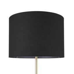 Harbour Studio Kendall Satin Black Gold Effect 2 Lights Led Mother & Child Floor Light - thumbnail 5