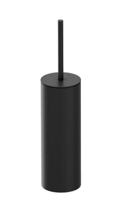 Cosmic Toilet Brush, Black Matt, Freestanding. Collection Kubic - image 1