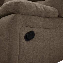 Home Detail Jacob 3 Seater Manual Recliner Sofa With Left Hand Chaise, Brown Linen - thumbnail 5