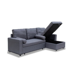 Outdoor Living (NW) Ltd Manhattan Grey 3 Seat Corner Sofa Bed Set - Left Or Right - thumbnail 7