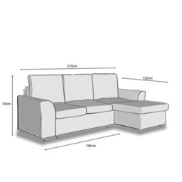 Outdoor Living (NW) Ltd Manhattan Grey 3 Seat Corner Sofa Bed Set - Left Or Right - thumbnail 9