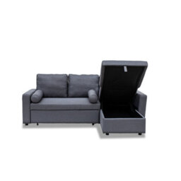 Outdoor Living (NW) Ltd Manhattan Grey 3 Seat Corner Sofa Bed Set - Left Or Right - thumbnail 8