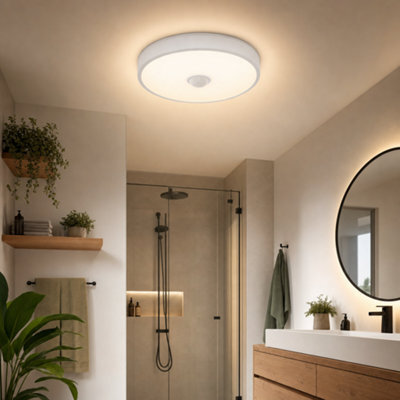 Led Ceiling Light With Motion Sensor - 18W, 2700Lm, Ip65 Waterproof - image 1