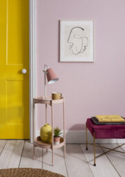 Nöa & Nani Noa & Nani Flora Round Small Metal Side Table End Occasional Table In Pink - thumbnail 4