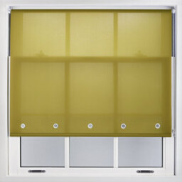 Furnished Daylight Roller Blind With Round Eyelets - Green Trimmable, 100Cm X 165Cm